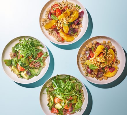 Bulgur & quinoa lunch bowls recipe 
