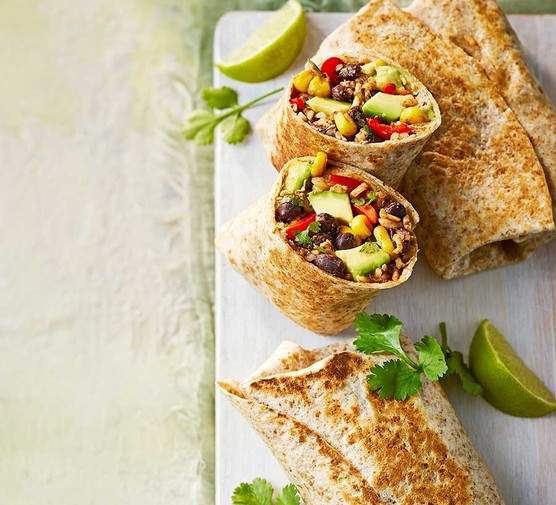 Healthy chicken burritos recipe 