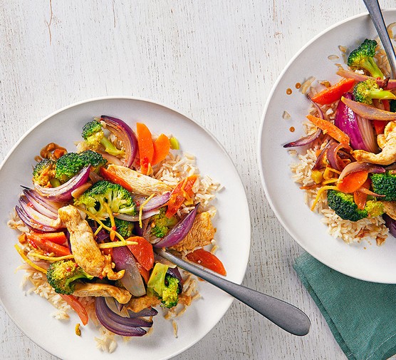 Healthy chicken stir-fry recipe 