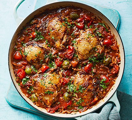 Chicken cacciatore one-pot with orzo recipe (with video) 
