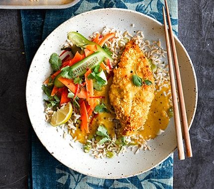 Healthy chicken katsu curry recipe