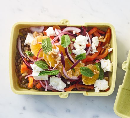 Feta & clementine lunch bowl recipe 