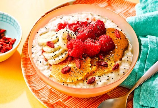 Healthy porridge bowl recipe