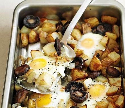 Healthy egg & chips recipe