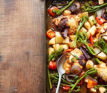 Roast chicken traybake recipe