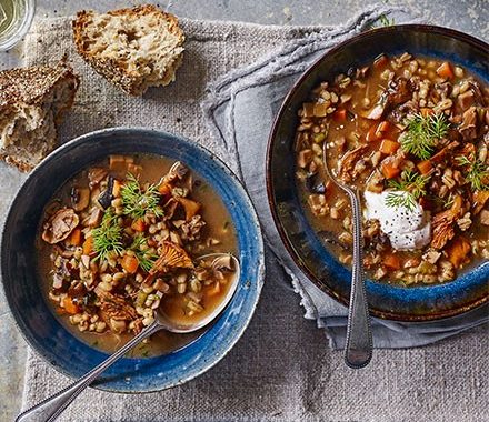 Healthy mushroom soup recipe
