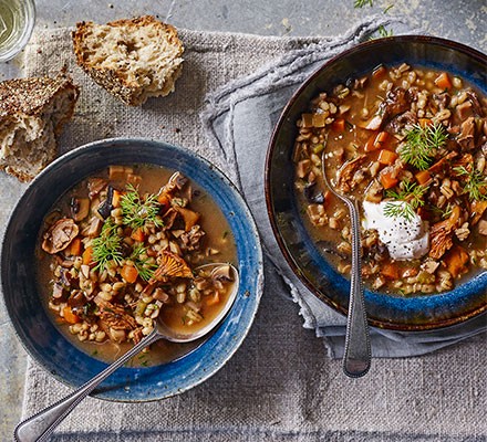 Healthy mushroom soup recipe 