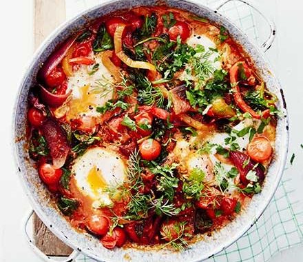 Healthy shakshuka recipe