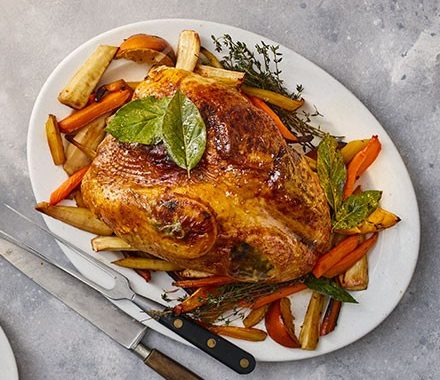 Healthy roast turkey crown recipe