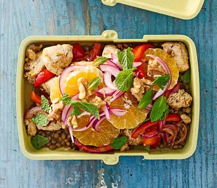 Turkey & clementine lunch bowl recipe