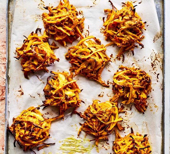 Oven-baked bhajis recipe 