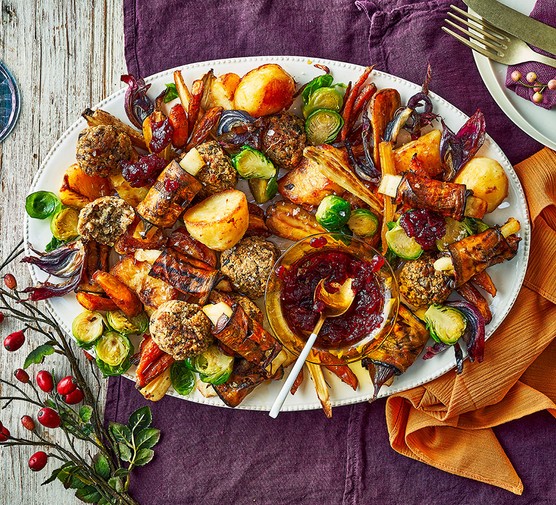 Christmas dinner traybake recipe 