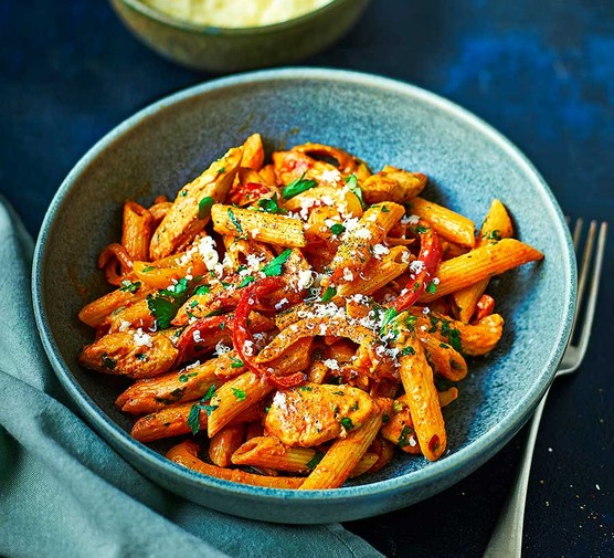 Fajita-style pasta recipe 