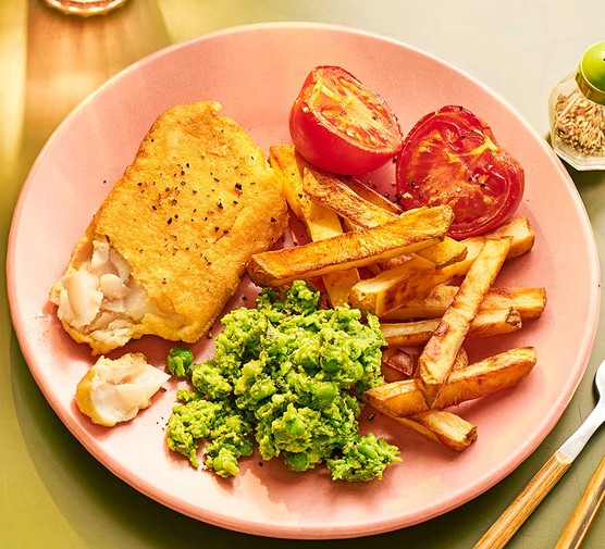 Healthy gluten-free fish & chips recipe 