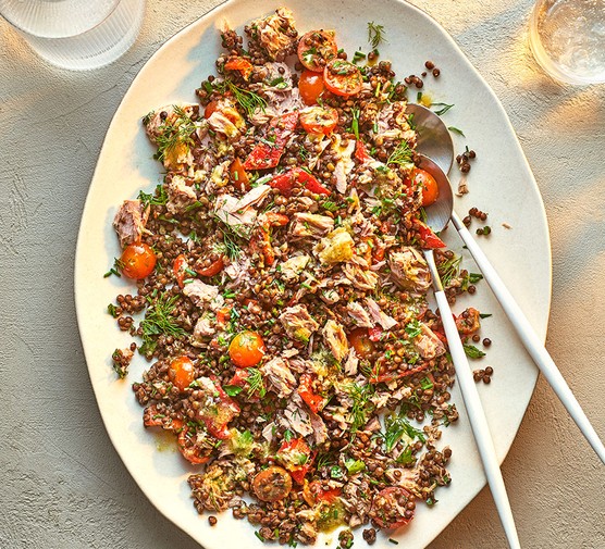 Lentil & tuna salad recipe 