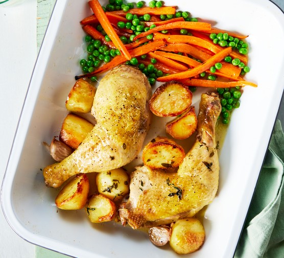 One-tray roast chicken dinner recipe 