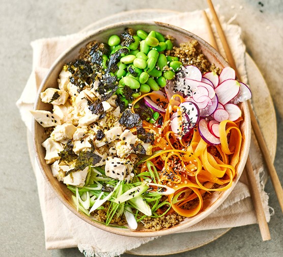 Ponzu tofu poke bowl recipe 