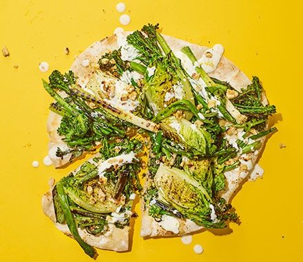 BBQ salad pizza recipe