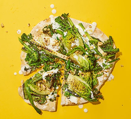 BBQ salad pizza recipe 