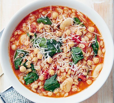 Bean & barley soup recipe 