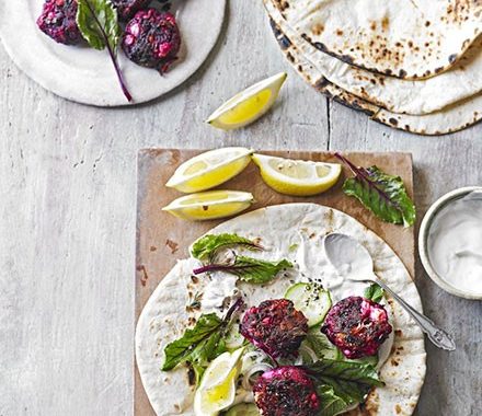 Beautiful beetroot & feta patties recipe