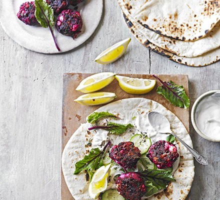 Beautiful beetroot & feta patties recipe 