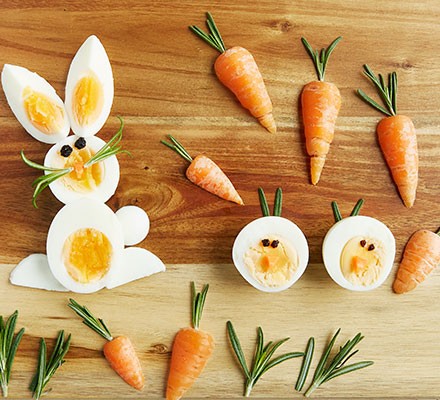 Healthy Easter boiled eggs recipe 