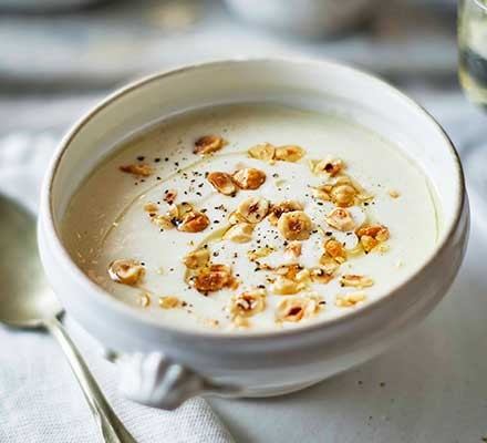 Celeriac, hazelnut & truffle soup recipe 