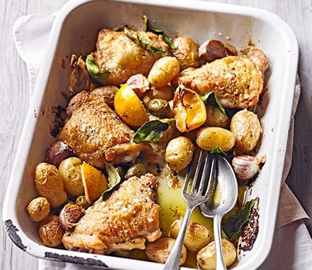 Chicken & new potato traybake recipe