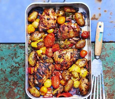 Amatriciana chicken traybake recipe