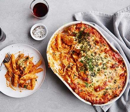 Chicken pasta bake recipe