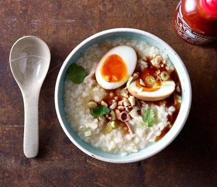 Congee with soy eggs recipe