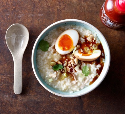 Congee with soy eggs recipe 