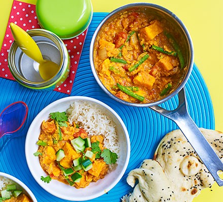 Creamy lentil & veggie curry recipe 