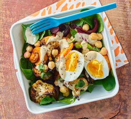 Cumin roast veg with tahini dressing recipe 