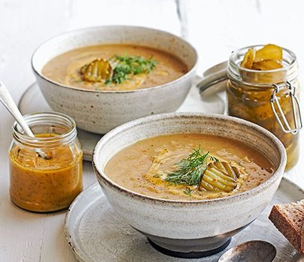 Danish-style yellow split pea soup recipe