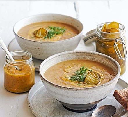 Danish-style yellow split pea soup recipe 
