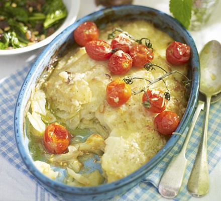 Lighter fennel & potato gratin recipe 