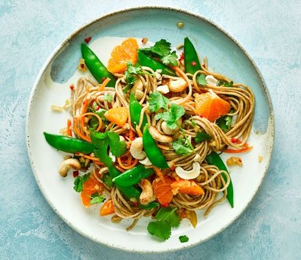 Noodle salad with sesame dressing recipe