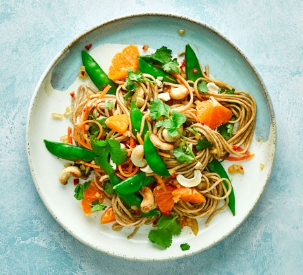 Noodle salad with sesame dressing recipe 
