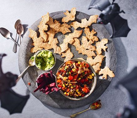 Healthy Halloween nachos recipe