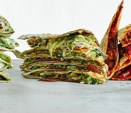 Leek, bacon & mustard quesadilla recipe