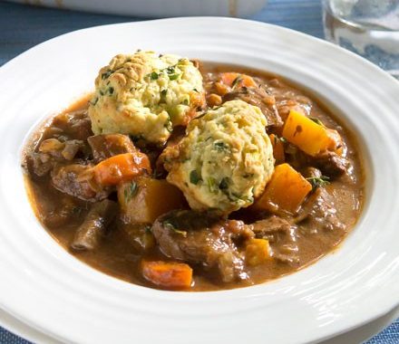 Beef stew and dumplings recipe
