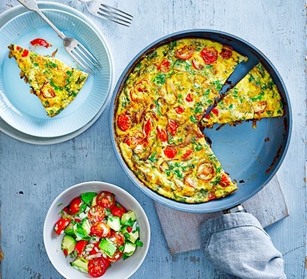 Masala frittata with avocado salsa recipe 