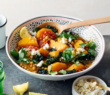 Moroccan chickpea, squash & cavolo nero stew recipe