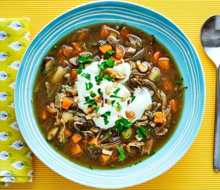 Mushroom & potato soup recipe