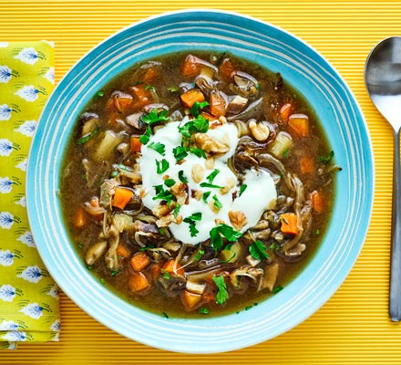 Mushroom & potato soup recipe 