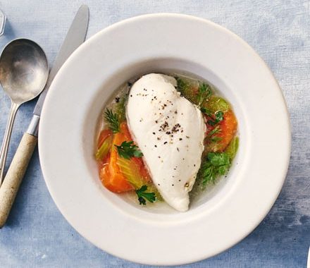 Poached chicken breast recipe