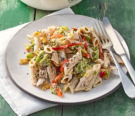 Penne with broccoli, lemon & anchovies recipe