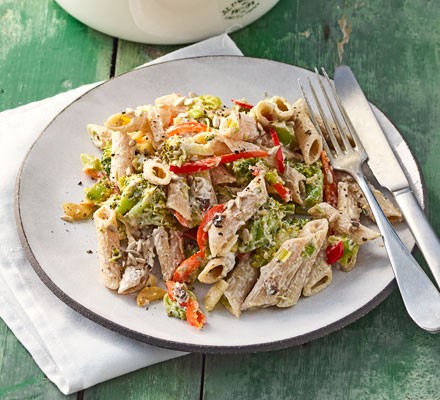 Penne with broccoli, lemon & anchovies recipe 